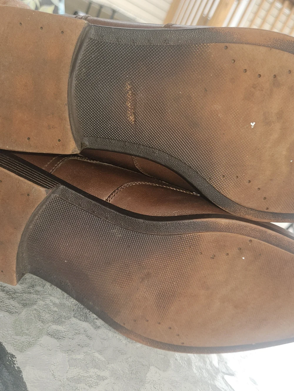 Saks Fifth Avenue Brown Leather Wingtip Derbys